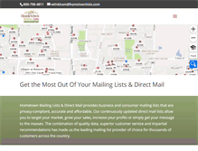 Tablet Screenshot of hometownlists.com